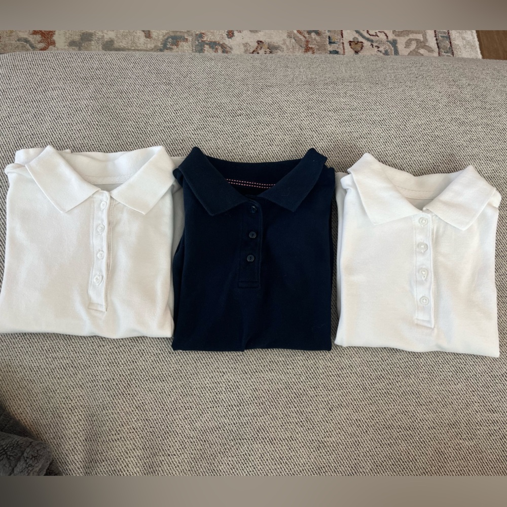 2 White Gap/ 1 Navy Old Navy Small Girls Collared Shirts / Uniform School